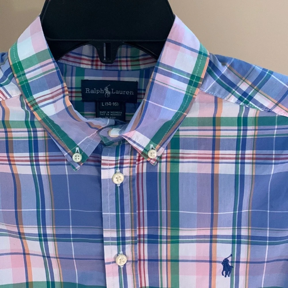 Ralph Lauren botton down dress shirt sz 14-16 Large